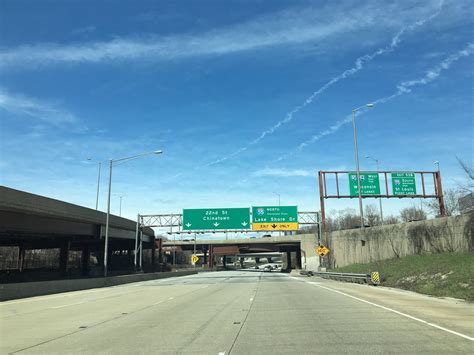 Northern Terminus Of Interstate 55 On The Stevenson Expressway In Chicago