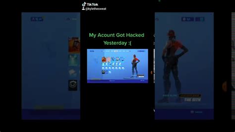 My Fortnite Account Got Hacked Yesterday Youtube