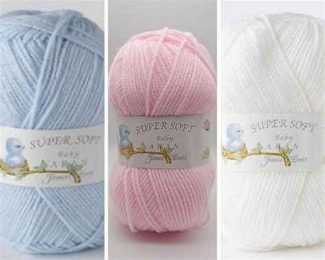 James C Brett Choice Of Colours 100g Super Soft Baby Aran Wool Bastel