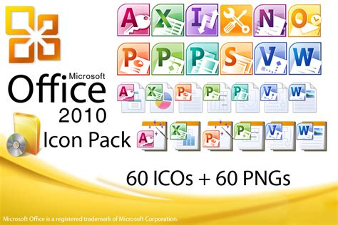 Microsoft Office 2010 Icon Pack Free Icon All Free Web Resources