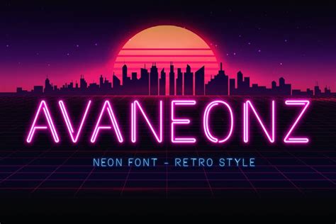 30 Best Neon Fonts For Designing Party Templates Graphic Cloud