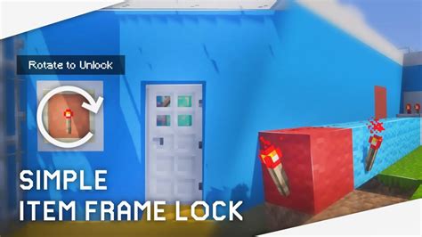 Cara Membuat Simple Item Frame Lock Minecraft Indonesia Youtube