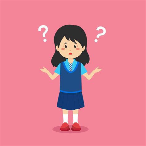 Confused Student With Question Mark 2368760 Vector Art At Vecteezy