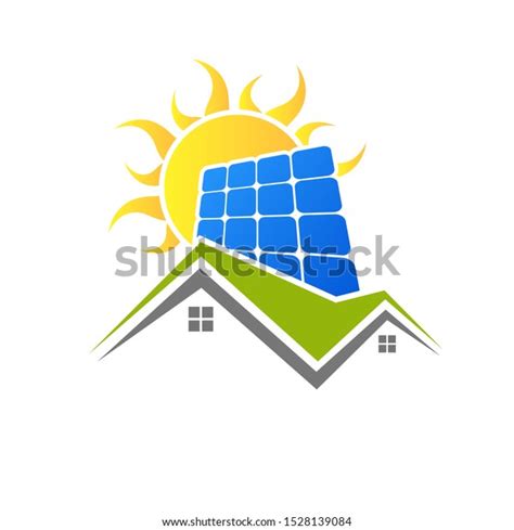 Solar Panels Sun Electricity Stock Vector Royalty Free 1528139084