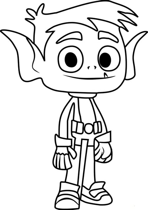 Beast Boy Coloring Pages Free Printable Coloring Pages For Kids