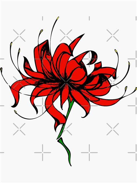 Red Spider Lily Sticker By Theotakubrush Redbubble