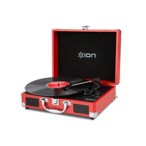 Ion Audio Vinyl Portable Usb Turntable Red Iwoot