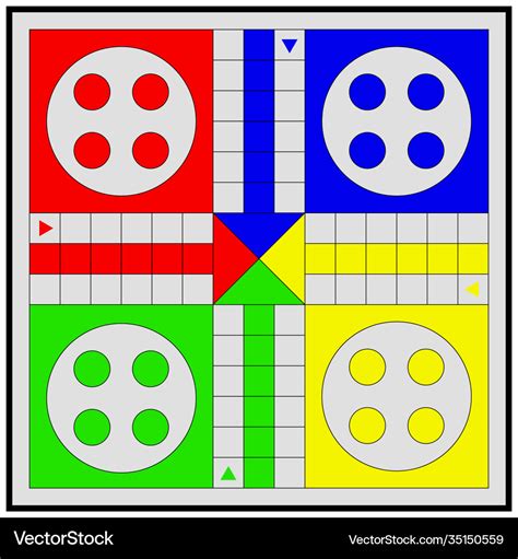 Image With Ludo Board Game Royalty Free Vector Image