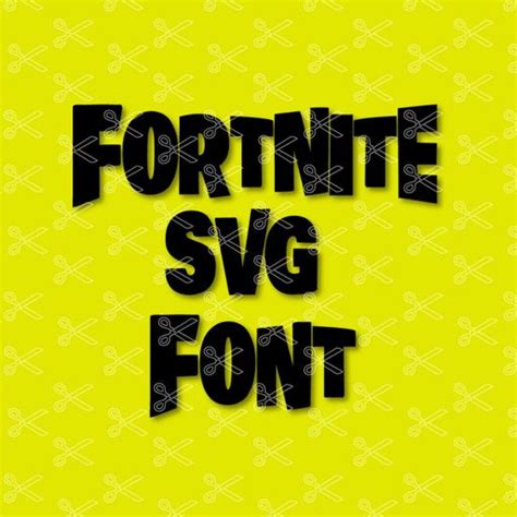 Fortnite Alphabet Font Letters Svg Dxf