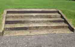 Railway sleepers are the components on which the rails are arranged with proper gauge. Creating Steps Using Sleepers | Railway Sleeper Steps ...