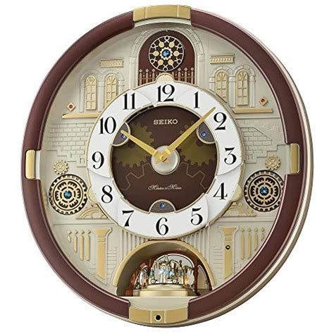 Seiko Melodies In Motion Musical Wall Clock With Rotating Pendulum