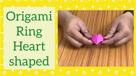 Origami Ring Diy Easy Paper Ring Youtube