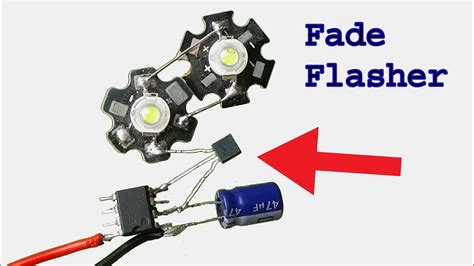 How To Make Adjustable Fade Flasher Using Ne 555 Timer Ic Diy Fade