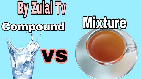 Difference Between Compound And Mixture Compound Vs Mixture Youtube
