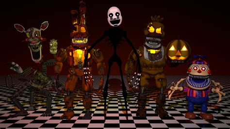 All New Animotronics In Fnaf 4 Halloween Update Gblat