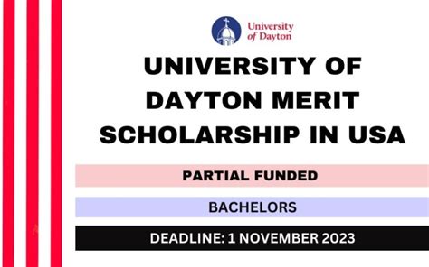 University Of Dayton Merit Scholarship 2024 Usa Ng