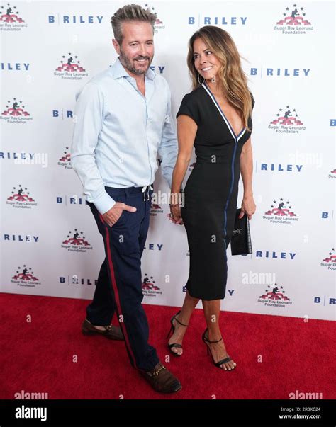 L R Scott Rigsby And Brooke Burke At The Th Annual Sugar Ray