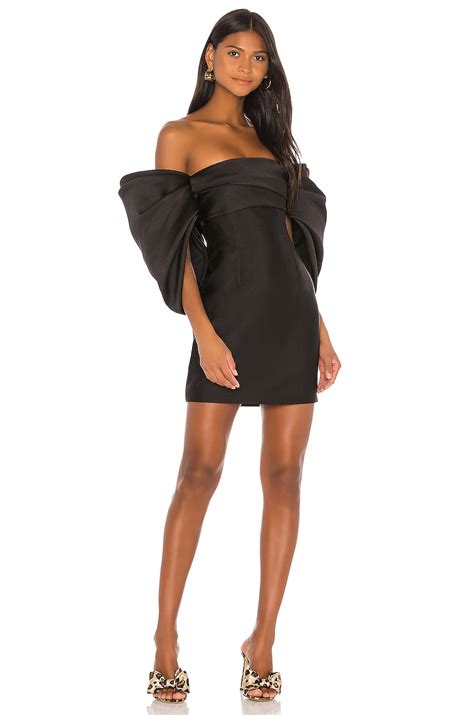 SOLACE London Elina Mini Dress In Black REVOLVE