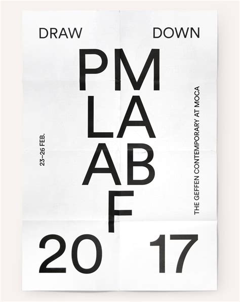 La Art Book Fair Poster 2017 Draw Down