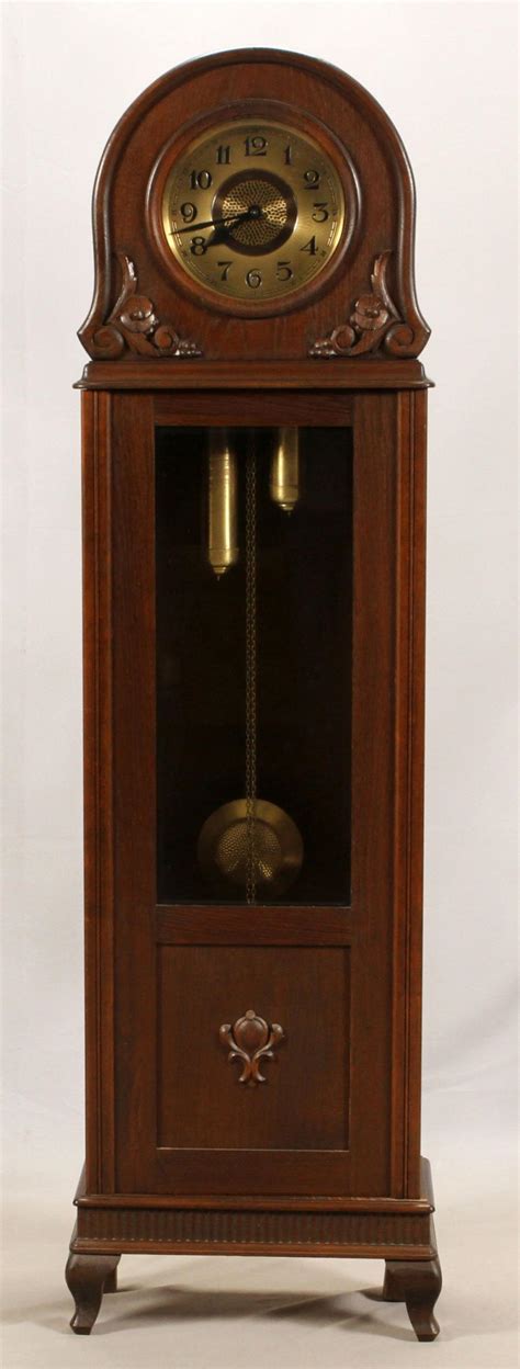 Sold At Auction German Oak Grandfather Clock C 1900