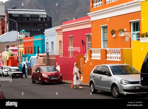 South Africa Cape Town Schotsche Knoof Bo Kaap Wale St Woman