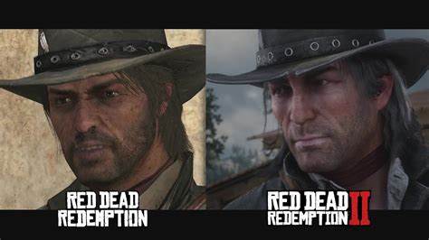 Red Dead Redemption 1 Vs 2 Characters Comparison Youtube