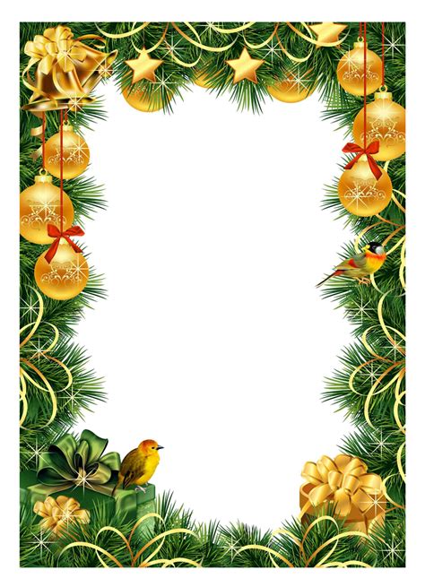 FREE Christmas Borders And Frames PrintableTemplates