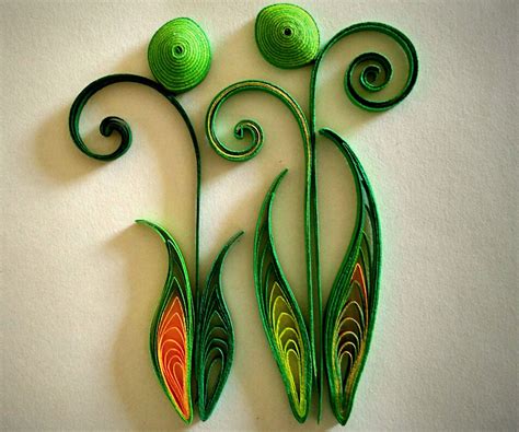 How To Make Quilled Leaves Using Paper Art Quilling Part Ii