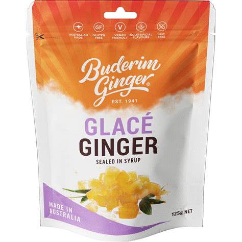 Buderim Ginger Glace 125g Woolworths