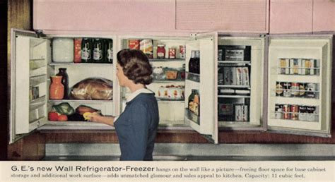 25d 3h 36m buy it now for only: GE wall refrigerator-freezer - a 1955 innovation - 5 ...