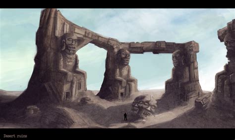 Desert Ruins By Bencebalaton On Deviantart