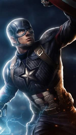 308283 Captain America Mjolnir Hammer Avengers Endgame 4k Rare