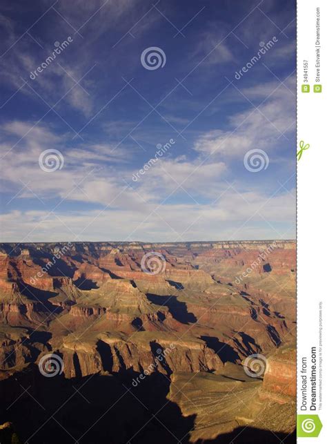 Late Afternoon View Into The Colorado River Gorge Stock Image Image