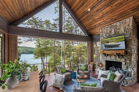 Dockside Lake Home Rustic Deck Other By Tribus Design Studio