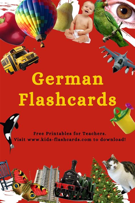 1300 Free German Vocabulary Flashcards In 4 Printable Formats Artofit