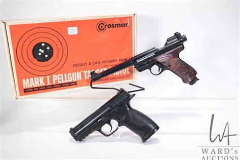Crosman Mark I Pellgun Target Pistol 22 Caliber Co2 Powered With