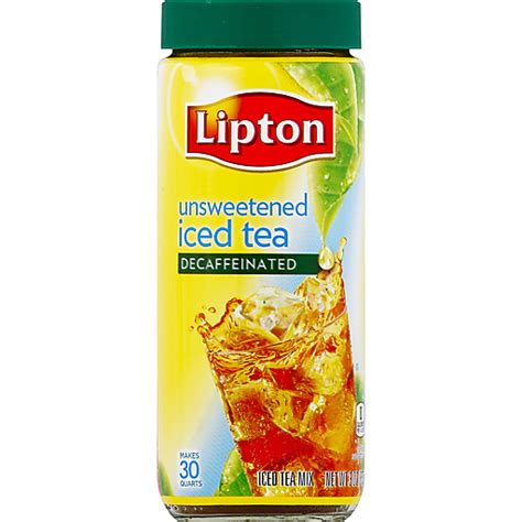 Lipton Decaffeinated Unsweetened Black Iced Tea Mix 30 Qt Black