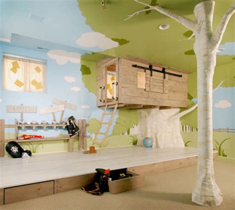 Custom Treehouse Bedroom For Kids Designs And Ideas On Dornob