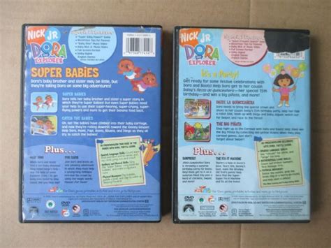 Nick Jr Dora Explorer Super Babies And Its A Party Dvd Ebay