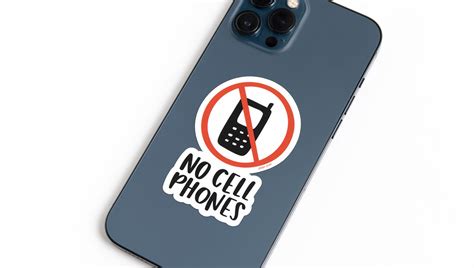 No Cell Phones Decal Sticker Image
