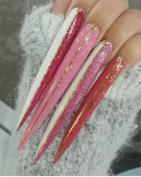 New Nail Trend Extra Long Nails The Glossychic Long Nails Long Cute Nails Claw Nails Designs