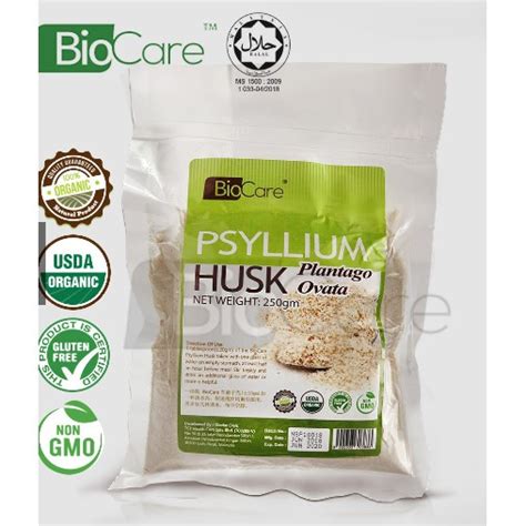 Psyllium husk is a type of dietary fiber that comes from the seeds of the plantago ovata plant. Biocare Organic Psyllium Husk 250g. | Shopee Malaysia