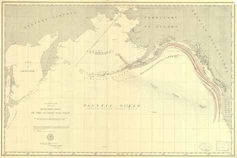 Alaska Seal Migration Map 1892 Hullspeed Designs