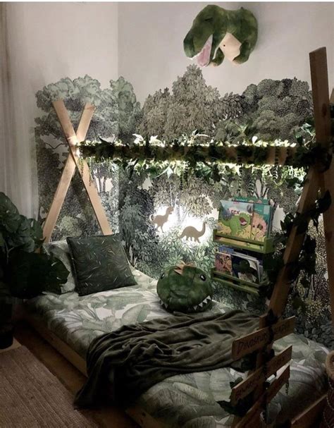 12 Amazing Dinosaur Theme Kids Toddler Room Ideas Jungle Bedroom