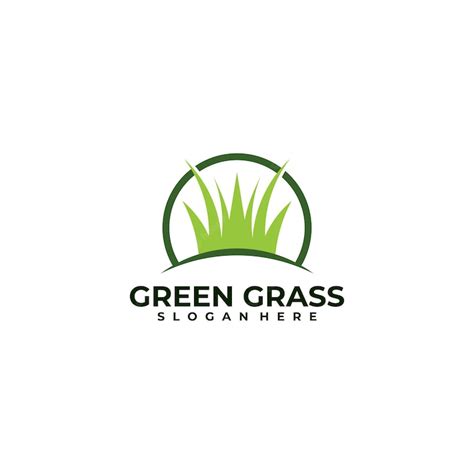 Premium Vector Grass Logo Icon Vector Design Template