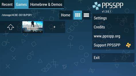 Emulators of game consoles and arcade machines with games (roms) for them. PPSSPP - PSP emulator for Android