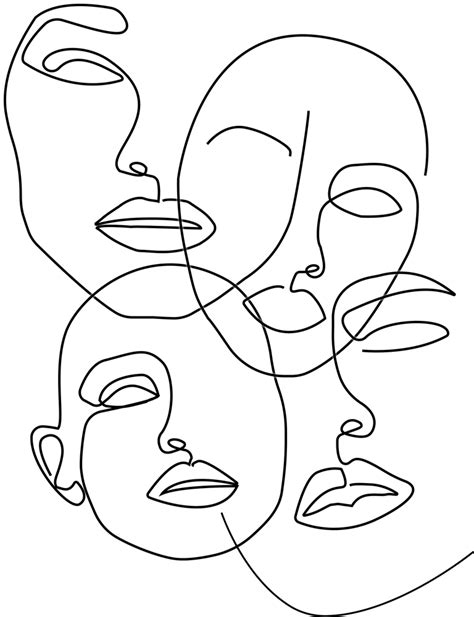 Pin By Marta De Rossi On Sketch Drawing Prints Abstract Face Art