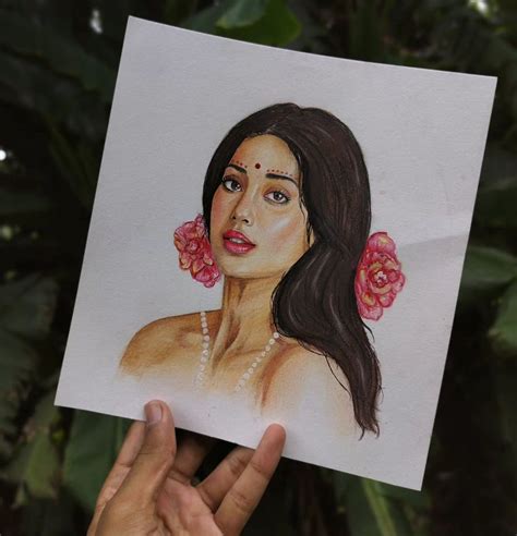 A Janhvi Kapoor Fan Wins Internet With His ‘real Life Sketching Skills