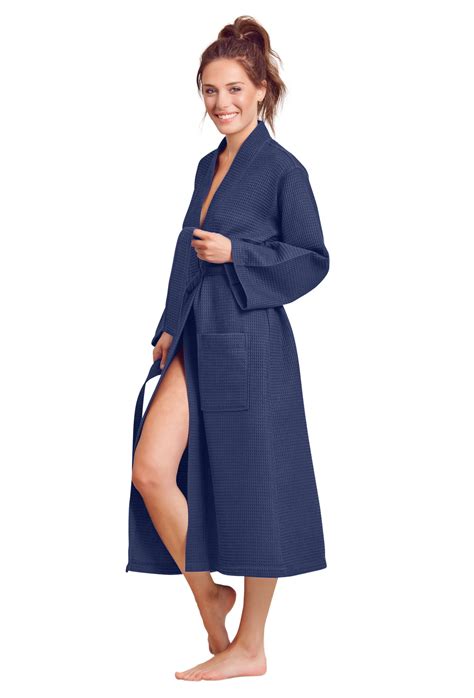 Towelnrobe Luxurious Soft Absorbent Lightweight Long Kimono Waffle