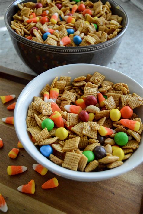A Simple Halloween Snack Mix Fall Recipes Pointed North